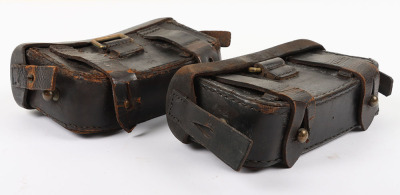 Pair of Wurttemberg M-1887 Ammunition Pouches Regimentally Marked 120th Regiment - 5