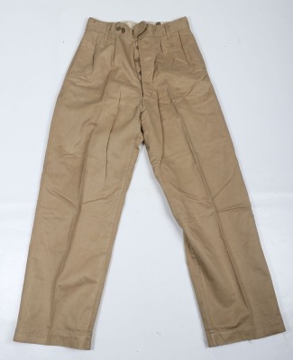 British Post War Royal Marines KD Tunic and Trousers Worn by Swimmer Canoeist T D Hughes During his Service with No.6 Special Boat Service, 40 Commando 1960-61 - 8