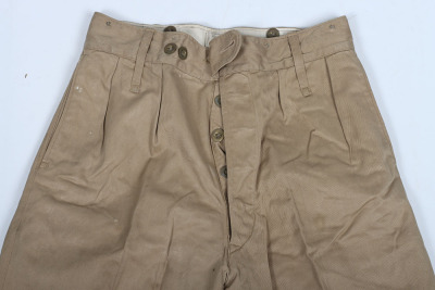 British Post War Royal Marines KD Tunic and Trousers Worn by Swimmer Canoeist T D Hughes During his Service with No.6 Special Boat Service, 40 Commando 1960-61 - 9