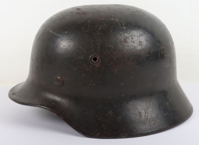 WW2 German Armed Forces M-40 Steel Combat Helmet - 3