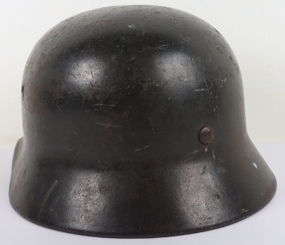 WW2 German Armed Forces M-40 Steel Combat Helmet - 5