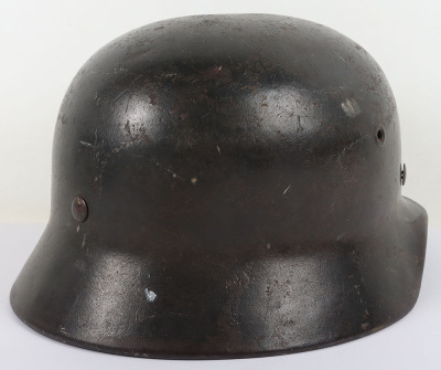 WW2 German Armed Forces M-40 Steel Combat Helmet - 6