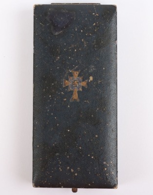 Third Reich Mothers Cross Award with Original Award Citation - 6