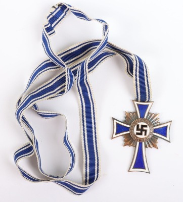 Third Reich Mothers Cross Award with Citation - 3