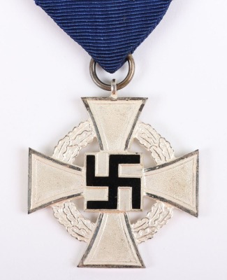 Third Reich NSDAP 25 Year Faithful Service Decoration with Citation - 3