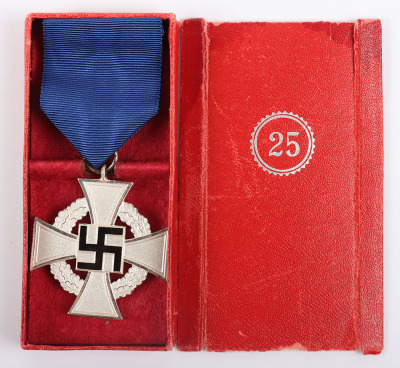 Third Reich NSDAP 25 Year Faithful Service Decoration with Citations of Railways Interest - 3