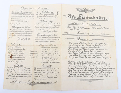 Third Reich NSDAP 25 Year Faithful Service Decoration with Citations of Railways Interest - 7