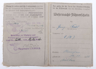 Third Reich NSDAP 25 Year Faithful Service Decoration with Citations and Documents of Railways Interest - 9