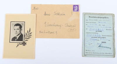 Third Reich NSDAP 25 Year Faithful Service Decoration with Citations and Documents of Railways Interest - 11
