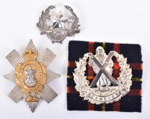 3x Scottish Regimental Badges