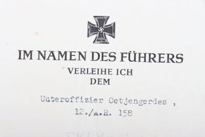 WW2 German Award Citation Pair - 3