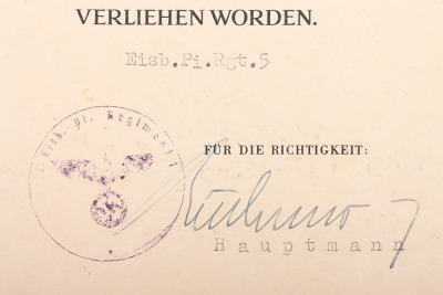 WW2 German Award Citation Group of Three - 4