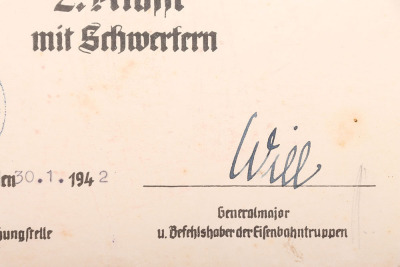WW2 German Award Citation Group of Three - 6