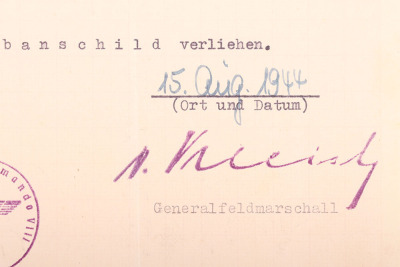 WW2 German Award Citation Group of Three - 8