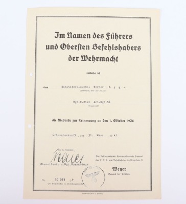 WW2 German Award Citation Pair and Documents - 17