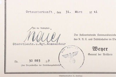 WW2 German Award Citation Pair and Documents - 18