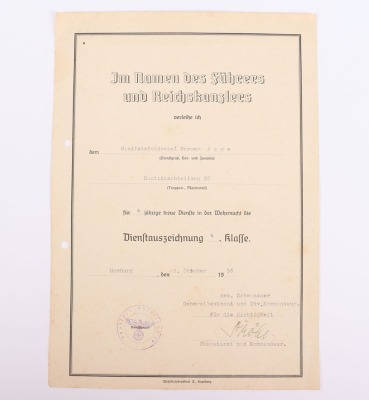 WW2 German Award Citation Pair and Documents - 19