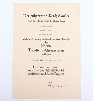 5x Third Reich Award Citations - 5