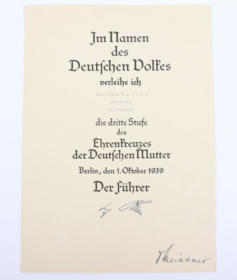 5x Third Reich Award Citations - 11