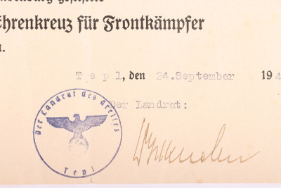 WW2 German Citation Group of Three - 4