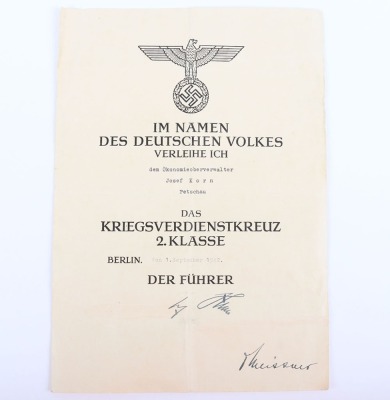 WW2 German Citation Group of Three - 5