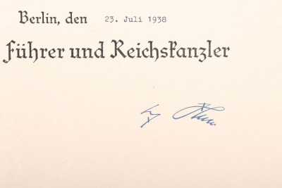 Third Reich Civilian Award Citation Grouping - 6