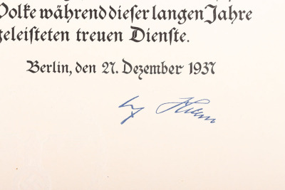 Third Reich Civilian Award Citation Grouping - 8