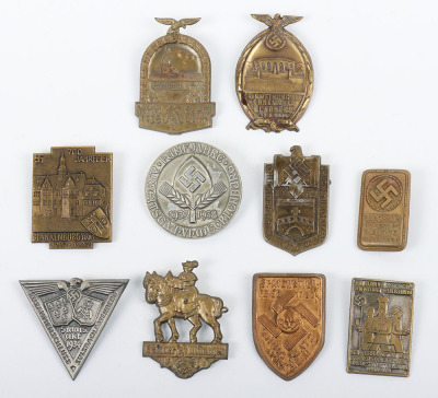 10x German Third Reich Rally / Day Badges - 2