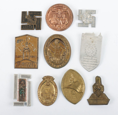 10x German Third Reich Rally / Day Badges - 2