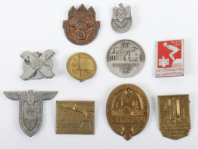 10x German Third Reich Rally / Day Badges - 2