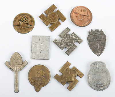 10x German Third Reich Rally / Day Badges - 2
