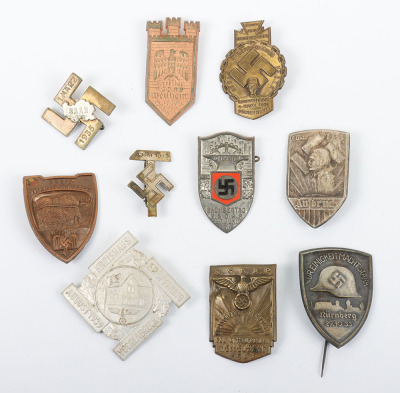 10x German Third Reich Rally / Day Badges - 2