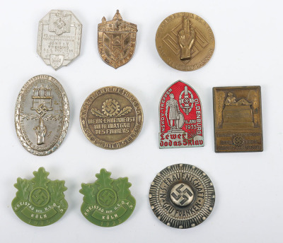 10x German Third Reich Rally / Day Badges - 2