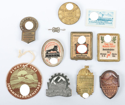 10x German Third Reich Rally / Day Badges