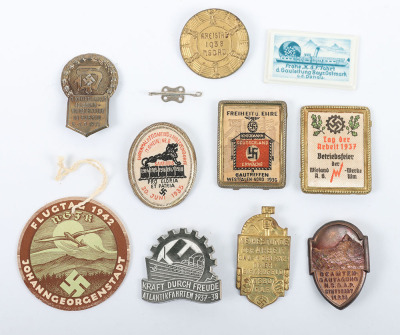 10x German Third Reich Rally / Day Badges - 2