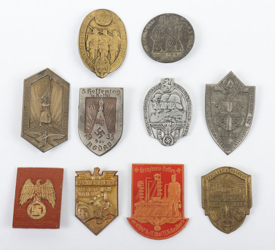 10x German Third Reich Rally / Day Badges - 2