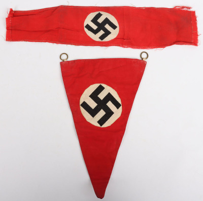 Third Reich NSDAP Bike Pennant - 2