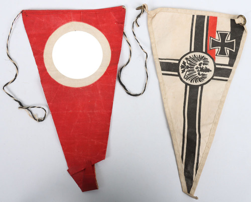 2x Small Third Reich Period Regatta Pennants