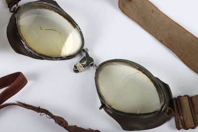 Pair of WW2 German Pilots / Motorcyclists Goggles - 2