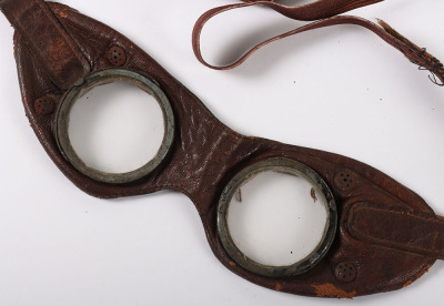 Pair of WW2 German Pilots / Motorcyclists Goggles - 3