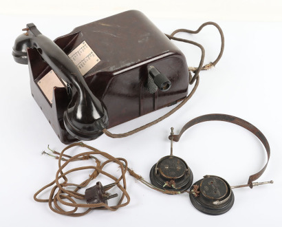 WW2 German Bunker Field Telephone