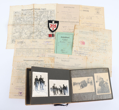 WW2 German Army Photograph Album and Paperwork Grouping of Heinz Kehrer 6th Battalion Grenadier Regiment Nr 670 and Reichsarbeitsdienst (R.A.D)