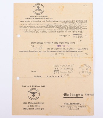 WW2 German Army Photograph Album and Paperwork Grouping of Heinz Kehrer 6th Battalion Grenadier Regiment Nr 670 and Reichsarbeitsdienst (R.A.D) - 2