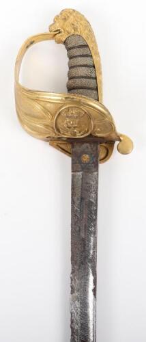 Rare Royal Navy Officer’s Victorian 1827 Pattern Sword with Lloyd’s Presentation c.1850