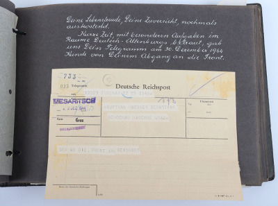WW2 German Memorial Photograph and Document Album to a German Army Officer Killed on the Eastern Front in 1945 - 18
