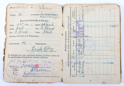 WW2 German Soldbuch Artillery Ersatz Abteilung 228 - 6