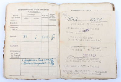 WW2 German Soldbuch Artillery Ersatz Abteilung 228 - 10