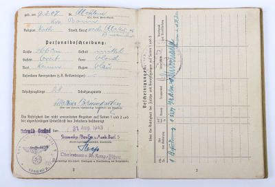 WW2 German Army Soldbuch to a Pioneer - 5