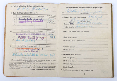 WW2 German Army Soldbuch to a Pioneer - 6