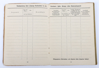 WW2 German Army Soldbuch to a Pioneer - 12